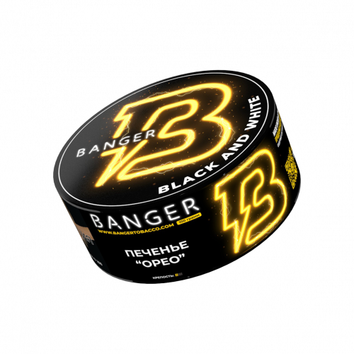 Табак для кальяна Banger Black and White (Печенье «Oreo») 100г Табак для кальяна Banger Black and White (Печенье «Oreo») 100г