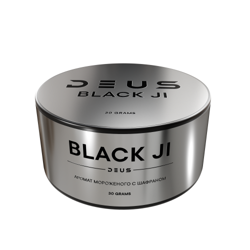 Табак для кальяна Deus Black Ji (Мороженое с шафраном) 30г Табак для кальяна Deus Black Ji (Мороженое с шафраном) 30г