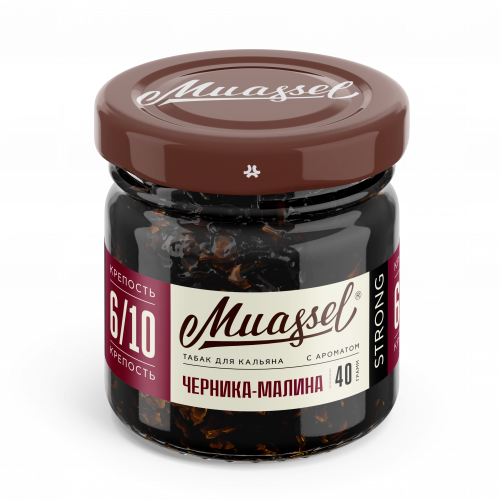 Табак Muassel Strong Черника Малина 6/10 40г