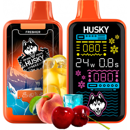 Husky Airmax Ultra Fresher (Вишня Персик Лимонад) 25000 Ultra Strong Husky Airmax Ultra Fresher (Вишня Персик Лимонад) 25000 Ultra Strong