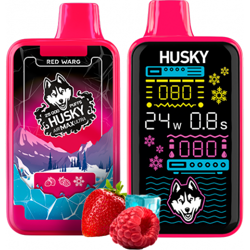Husky Airmax Ultra Red Warg (Малина Клубника) 25000 Ultra Strong Husky Airmax Ultra Red Warg (Малина Клубника) 25000 Ultra Strong