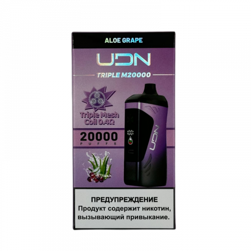 UDN Triple-M Алоэ Виноград 20000 затяжек UDN Triple-M Алоэ Виноград 20000 затяжек