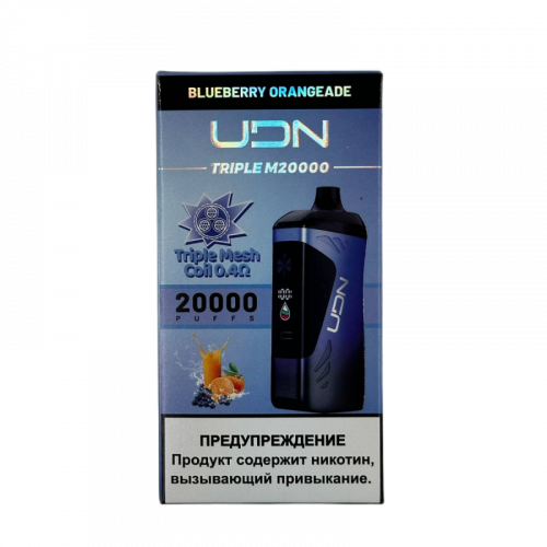 UDN Triple-M Черника Апельсин 20000 затяжек UDN Triple-M Черника Апельсин 20000 затяжек