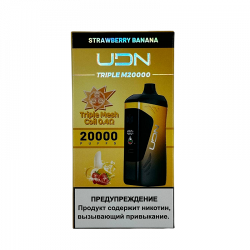 UDN Triple-M Клубника Банан 20000 затяжек UDN Triple-M Клубника Банан 20000 затяжек