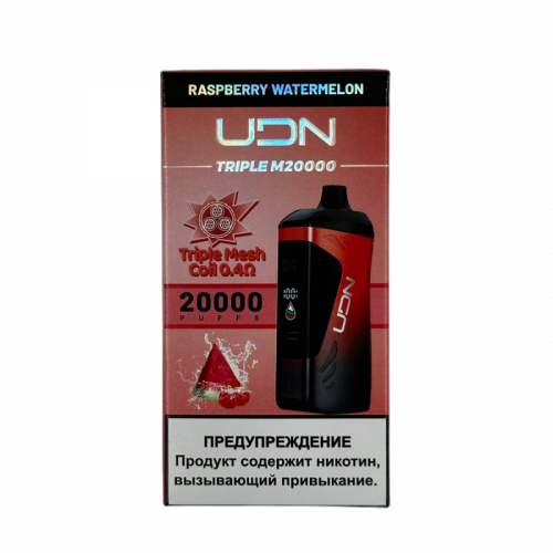 UDN Triple-M Малина Арбуз 20000 затяжек UDN Triple-M Малина Арбуз 20000 затяжек