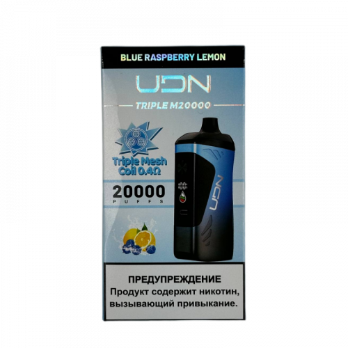 UDN Triple-M Синяя малина Лимон 20000 затяжек UDN Triple-M Синяя малина Лимон 20000 затяжек