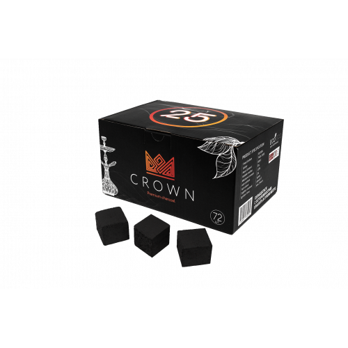Уголь для кальяна Crown Coco  25 мм 72 куб