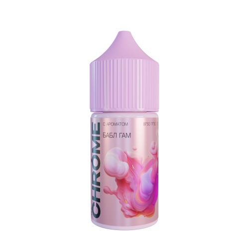 Жидкость Chrome Pink Strong Бабл гам 30мл Жидкость Chrome Pink Strong Бабл гам 30мл