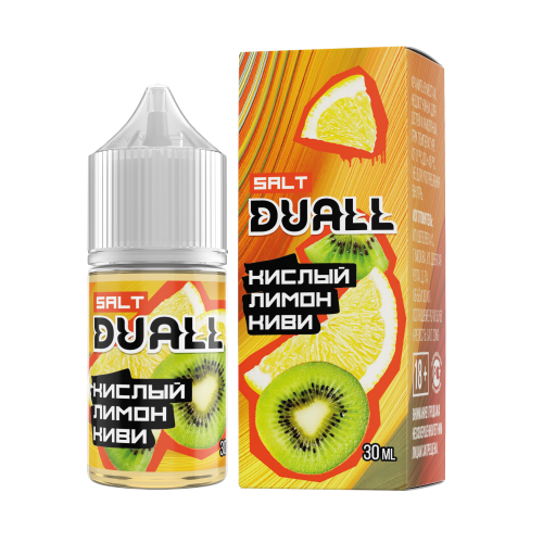 Duall Salt 20мг Hard Кислый лимон Киви 30мл Duall Salt 20мг Hard Кислый лимон Киви 30мл