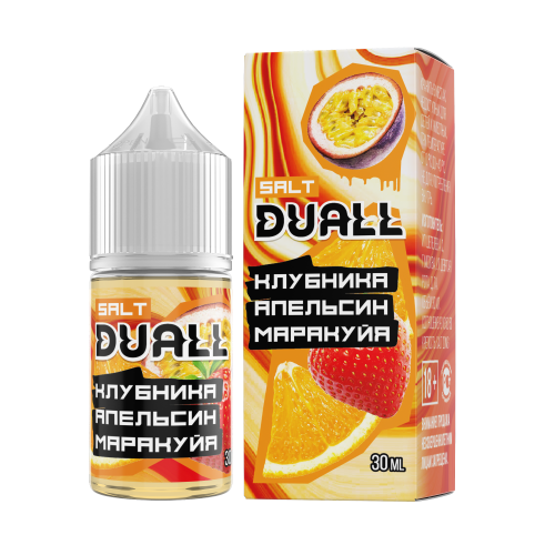 Duall Salt 20мг Hard Клубника Апельсин Маракуйя 30мл Duall Salt 20мг Hard Клубника Апельсин Маракуйя 30мл